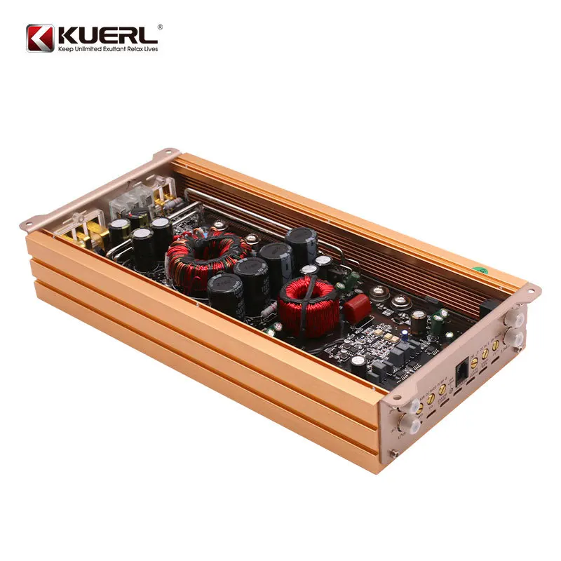 Car Audio Modification Power Amplifier High Power Mono Class D Digital 1200W Single Road Car Power Amplifier