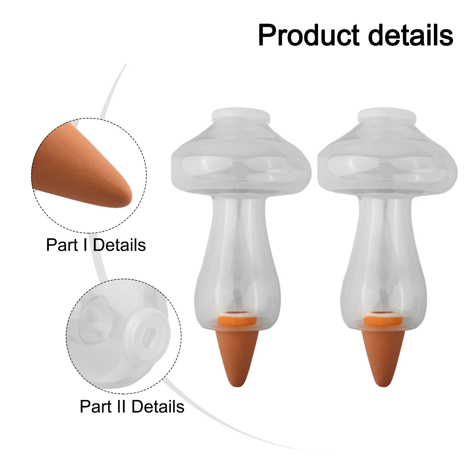 1pcs Automatic Plant Watering Bulbs Mushroom Shape Watering Devices Drip Irrigation System Garden Flower Plants Supply