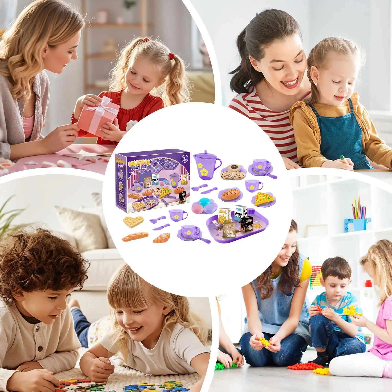 Kid Keuken Speelgoed Veilig Realistisch Theespel Leuke Keuken Speelset Voor Jongens Meisjes Verjaardag Kerstmis Nieuwjaar Pasen Thuis Binnen