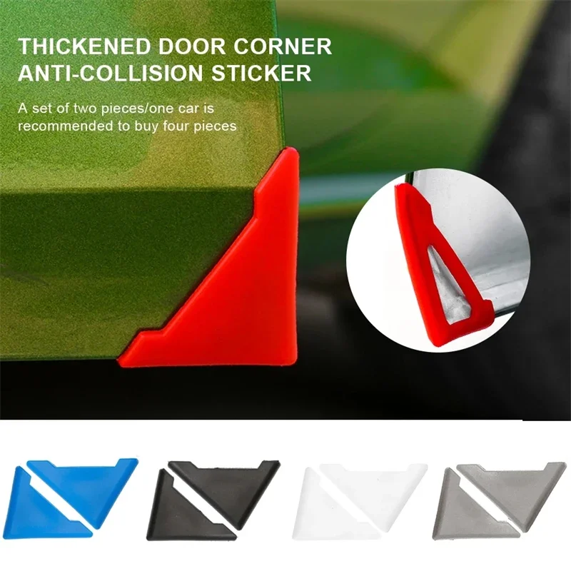 2/4pcs Universal Car Door Corner Edge Guard Silicone Anti-collision Covers Door Corner Scratch Protective Guard Auto Accessories
