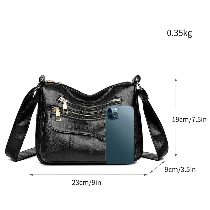 Women Bag Vintage Designe Shoulder Bag for Woman Fashion Practical Daily Use Messenger Bag All-Match Quality Purse PU Leather