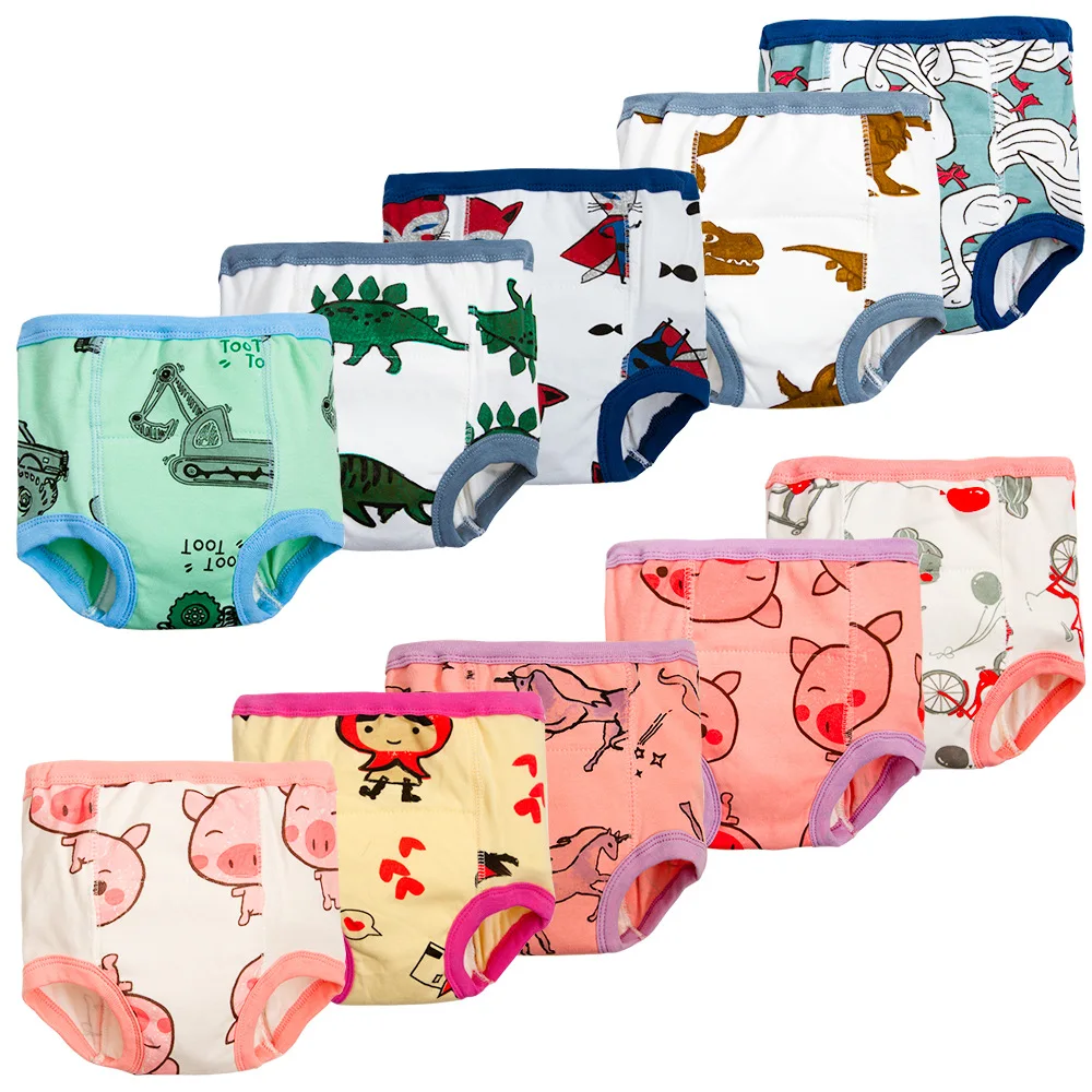 Training Pants Ecological Cloth Diapers Washable Reusable Baby Cotton Potty Infant Shorts Underwear Nappies Children's Panties