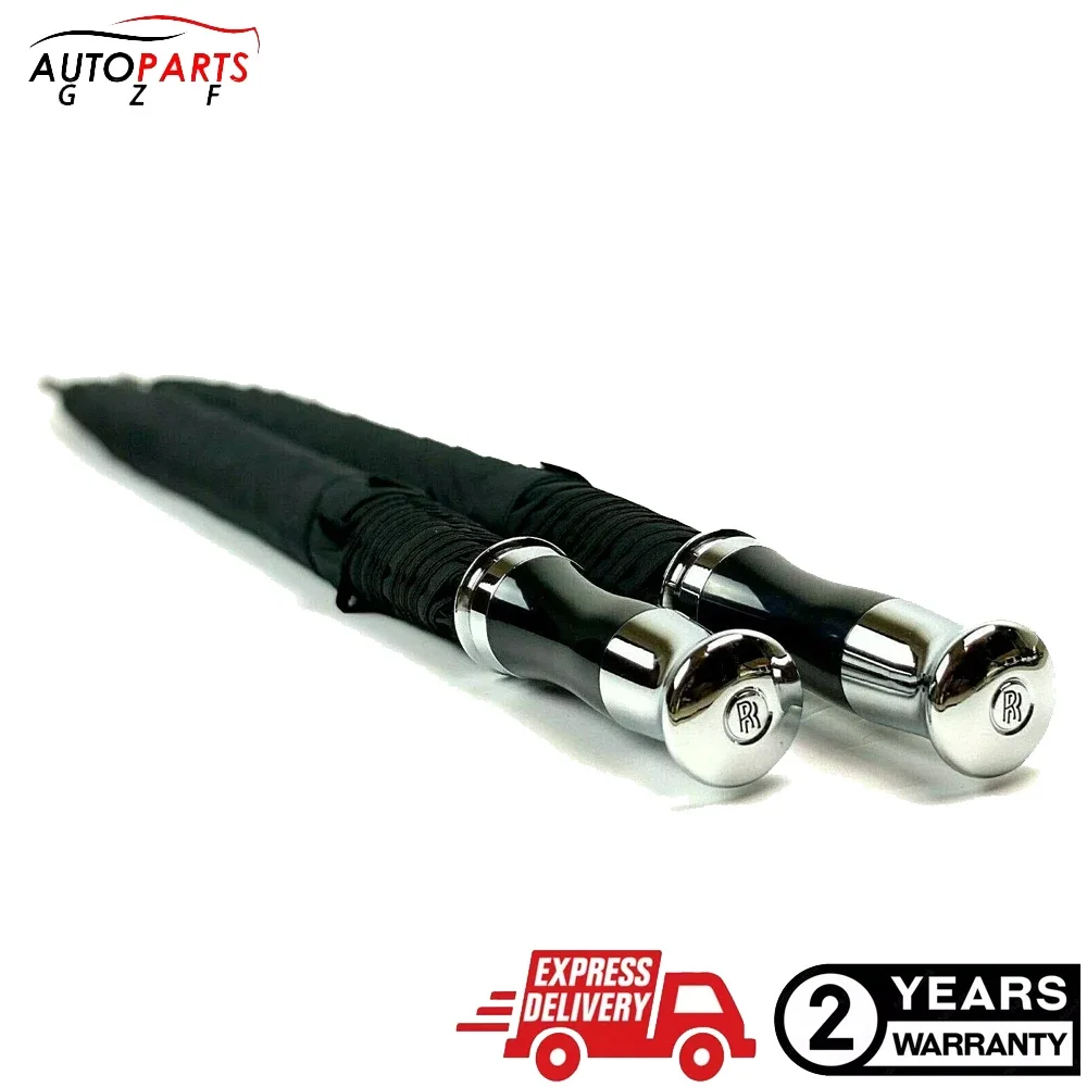 2PCS For Rolls Royce Phantom, Ghost, Dawn, Wraith & Cullinan Silver Umbrella Set OEM