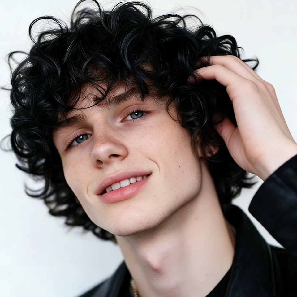 

Мужские короткие парики с кудрявыми волнами и стрижкой пикси, из бразильских натуральных волос, с завитыми челками, полностью машинной работы, пышные кудрявые волнистые парики