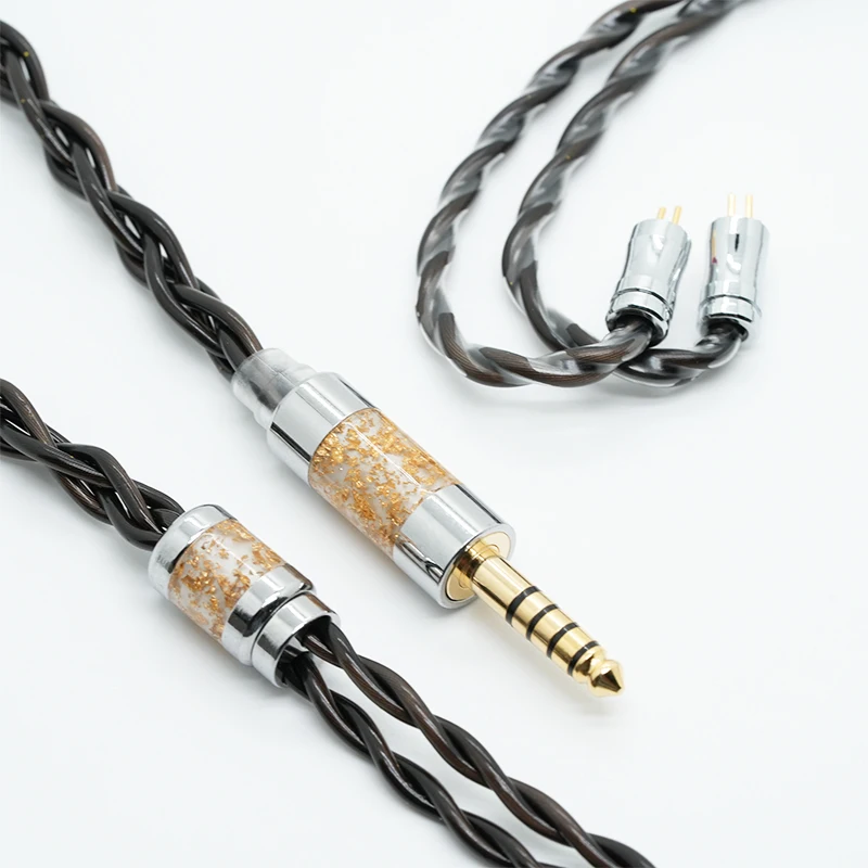 IvipQ-34S Liquid Nitrogen Single Crystal Silver/Graphene Alloy Coaxial Shielded Cable, Suitable for MMCX/2PIN/Dual 3.5/IE900 IEM image 2