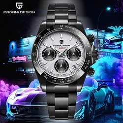 PAGANI Design 2023 Top Brand Men's Sports Quartz Watches Luxury Chronograph Sapphire Stainless Steel Waterproof Reloj Hombre