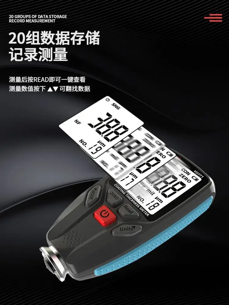 

Tool Automobile Paint Surface Detector Paint Thickness Measurement Paint Film Meter High Precision Coating Thickness Gauge YD771