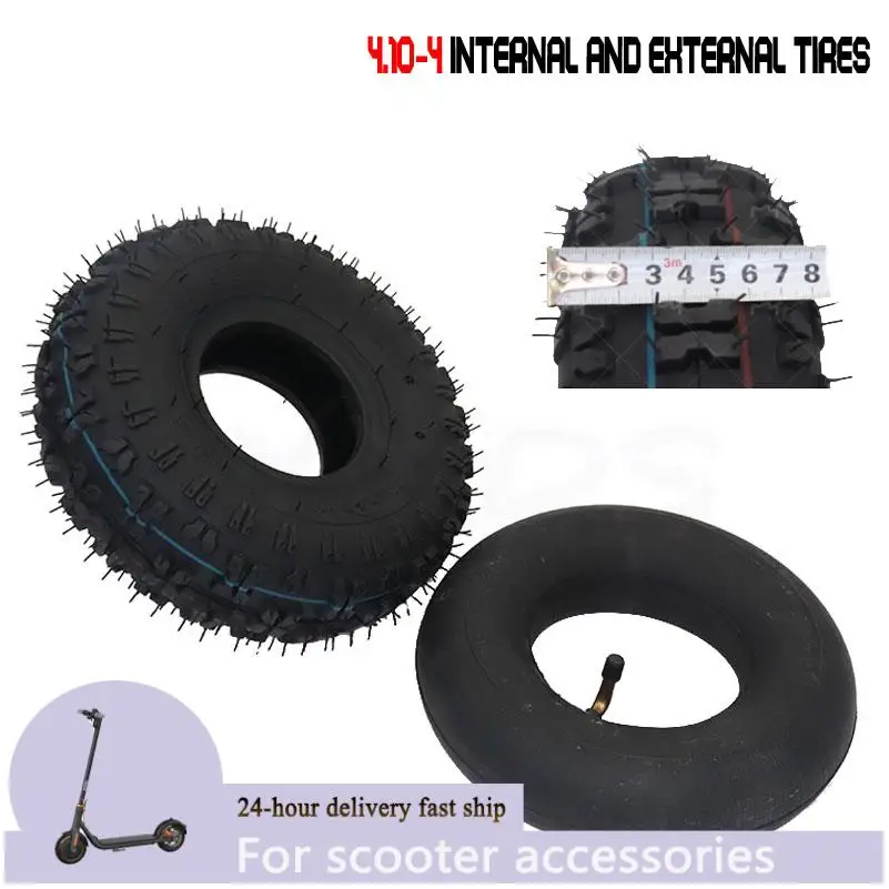 10 pouces 4.10 3.50-4 pneu 4.10-4 pneus extérieurs chambre à air ajustement Tricycle électrique chariot Scooter électrique entrepôt voiture