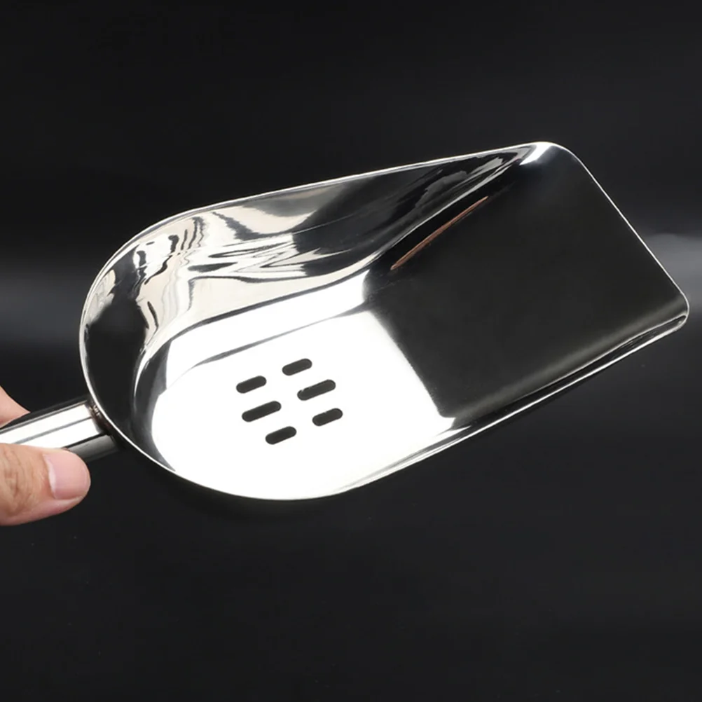 Filter Ice Scoop Stainless Steel Cube Food Utility Small Refrigerator for Room