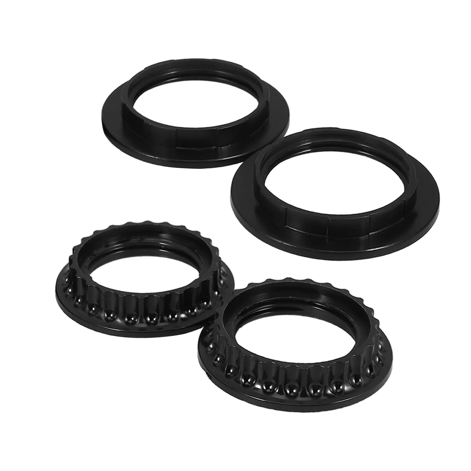 

4Pcs Black Lamp Collar Rings Lamp Shade Frames Easy Install for Ceiling Floor Table Lights Socket Rings Lampshade Frames