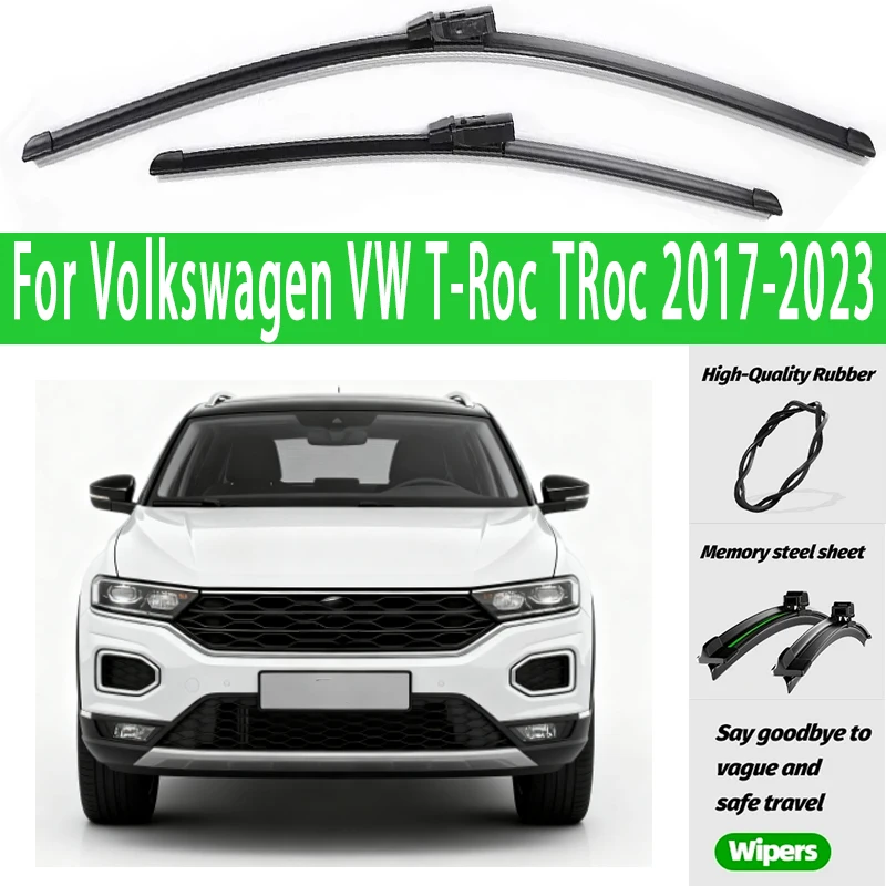 

2pcs Front Windshield Wiper Blades Windscreen Wipers For Volkswagen VW T-Roc TRoc 2017-2023 2018 2019 2020 2021 2022
