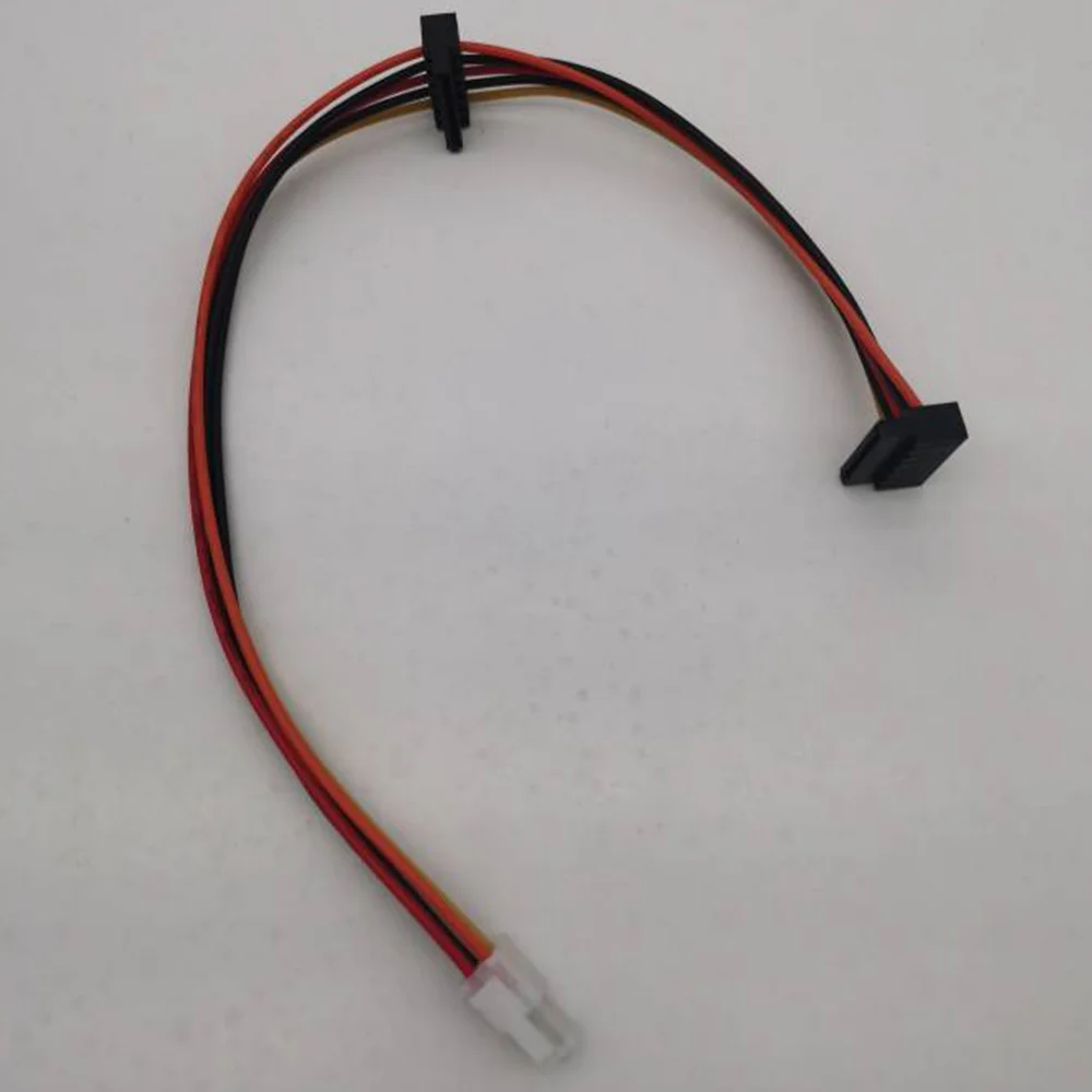 A73E-ATX Motherboard 4Pin to 2-Port Serial ATA SATA Hard Drive Adapter Power Cable for Lenovo IPC & Tax Controller 18AWG