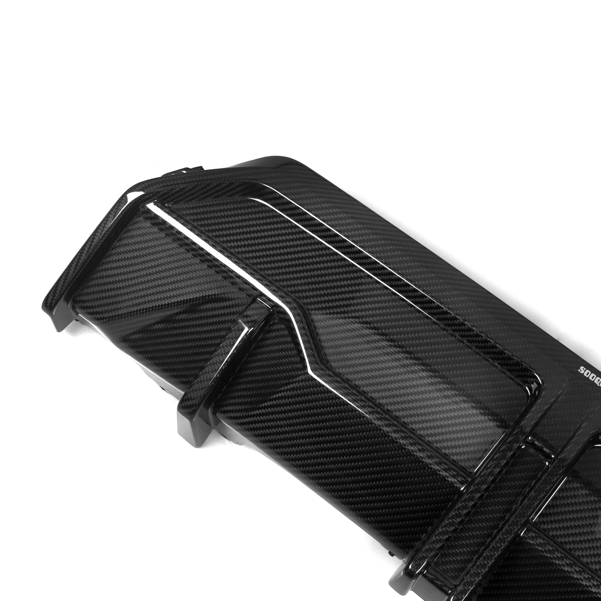 Good Fitment Pure Carbon Fiber SQ Style Diffuser Without LED Light for BMW 2 Series M240 G42 S-line Coupe 2022+ Rear Diffuser