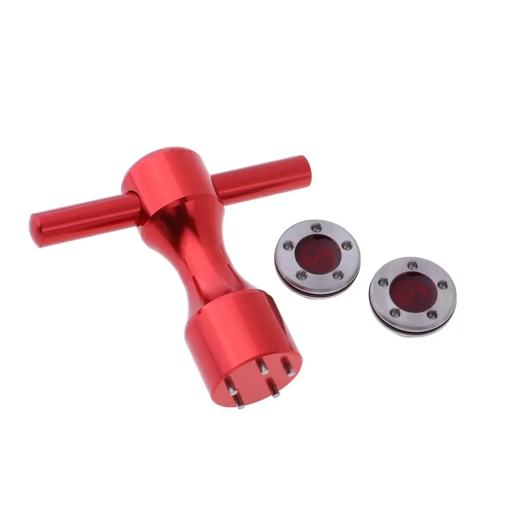 2Pcs Golf Screw Weights + Aluminum Alloy Spanner Wrench Tool Set for Squarback Putters