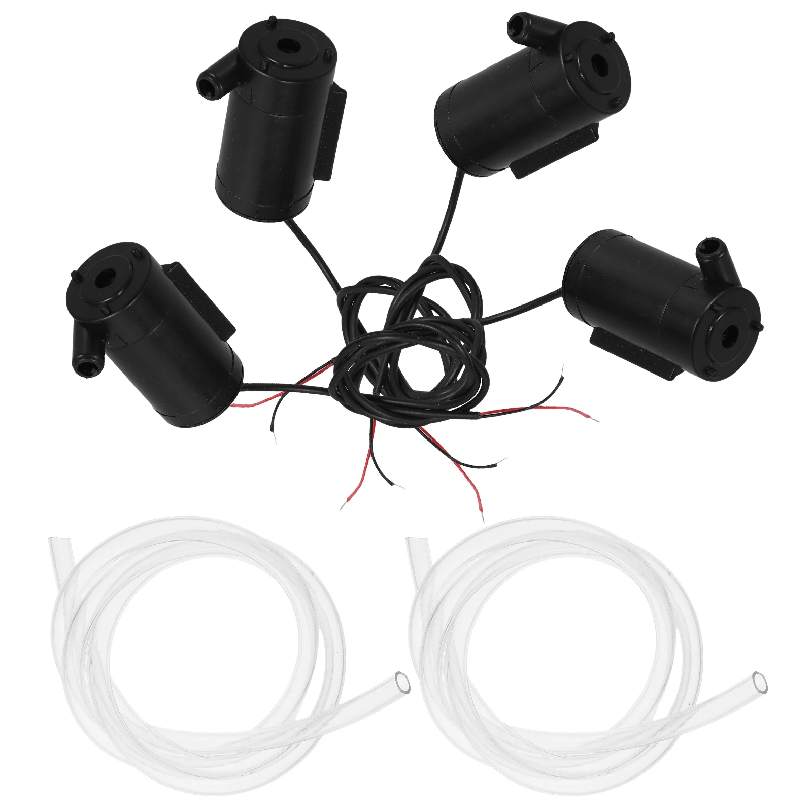 

4pcs Mini Submersible Water Pump Dc 3-5V Transparent Compact Efficient Low Noise For Aquarium Pet Fountain Pond Tank Replacement