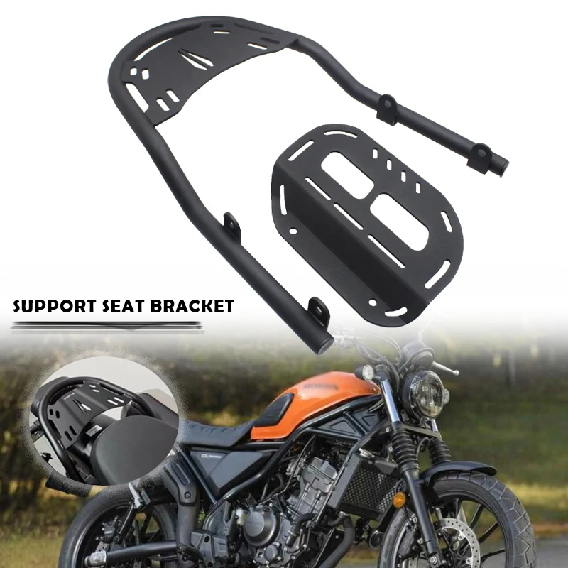 

Rear Luggage Rack Carrier Case Support Holder Bracket For Honda CL250 CL300 CL500 CL 300 500 2023- Side pack expansion bracket