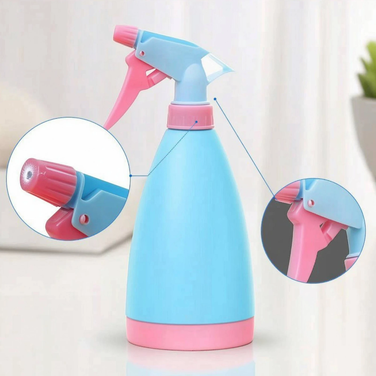 Trigger Spray Bottle Fine Mist Spray Bottle with Adjustable Nozzle Trigger Sprayer Direct Stream Multi-Purpose for Homeowners