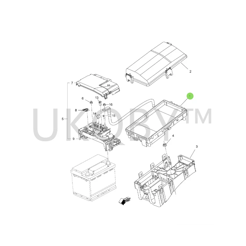 13275888 13275889 13275890 Suitable for Bu ic k Low end engine wire box and wire seat