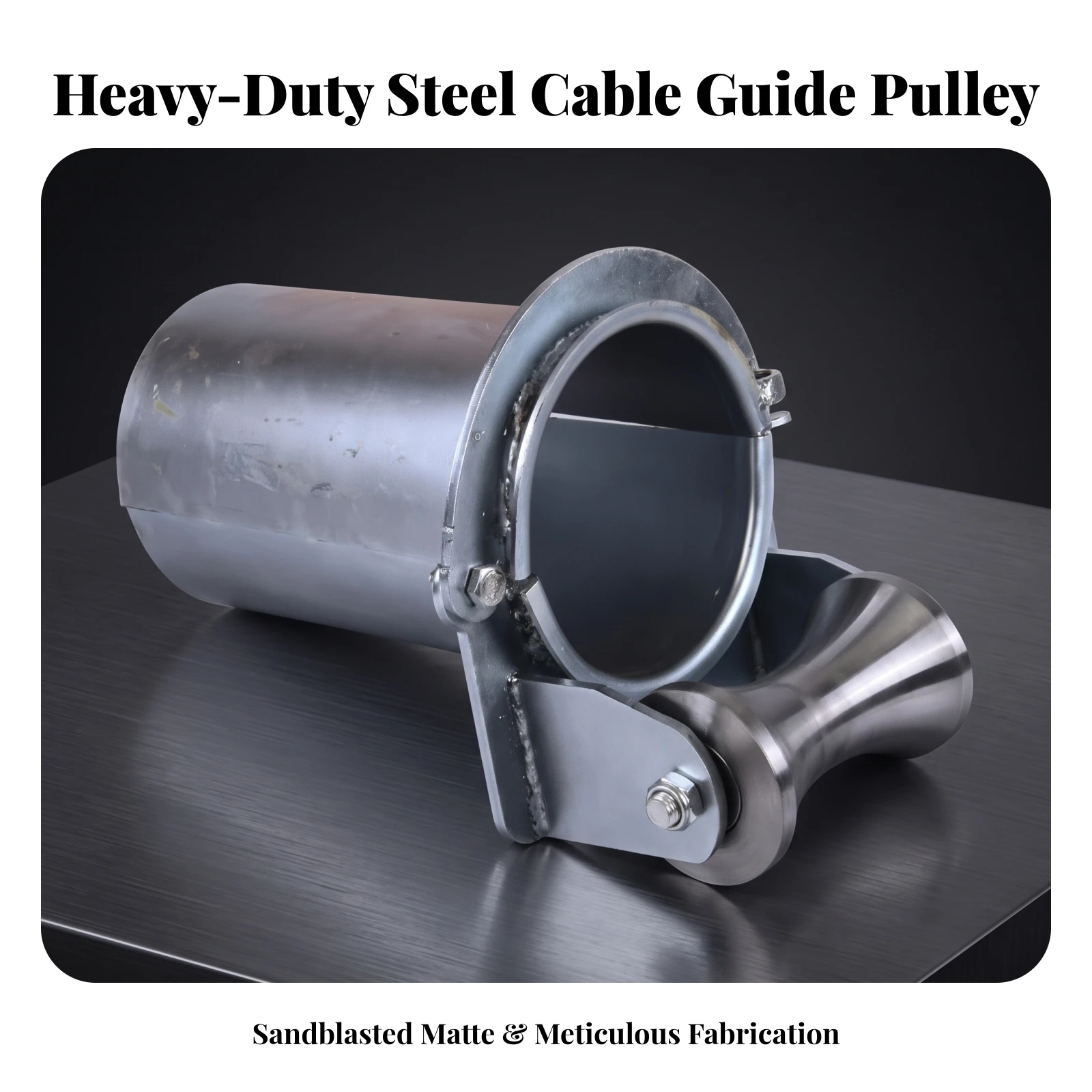 Cable Pulley with Mounting Bracket Heavy Duty Wire Rope Guide Pulley Guide Wheel with Roller Low-Maintenance Hardware Rugged view 5