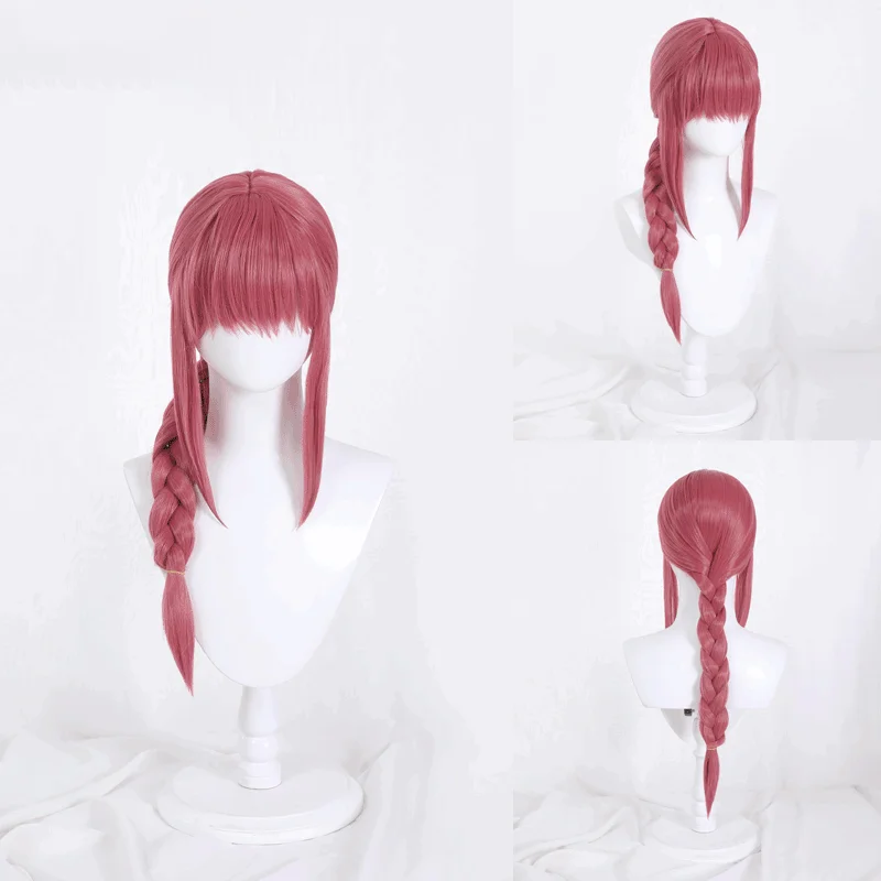 Anime Chainsaw Makima Cosplay Wig Conquest Devil Makima Hair Braid style For Hallowmas Party Adult Women Prop Role Play