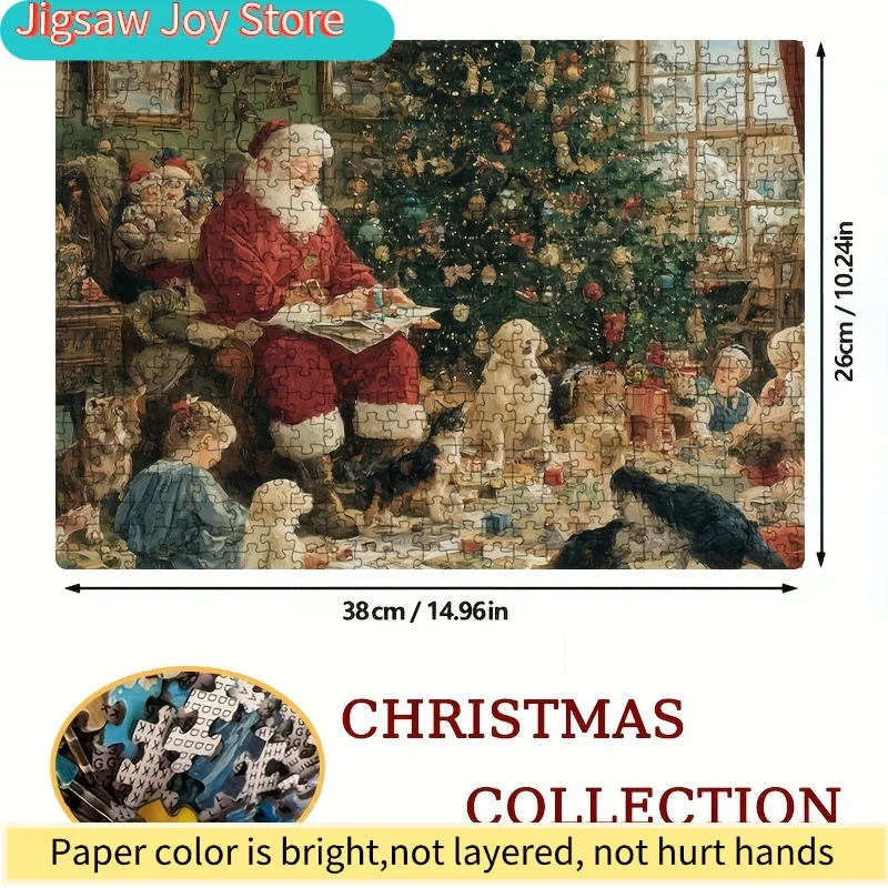 Una caja de rompecabezas diseñada para adultos, perfecta para fiestas de regalo de Papá Noel y adecuada para juegos y actividades de fiesta. Esta festa es un placer.