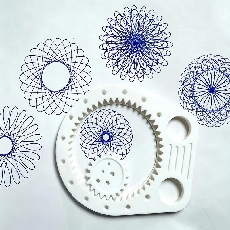New 3Pcs Spirograph Geometric Drawing Tool Set Gear Drawing Template Ruler Art Drafting Stencil Back To School Gift For Students