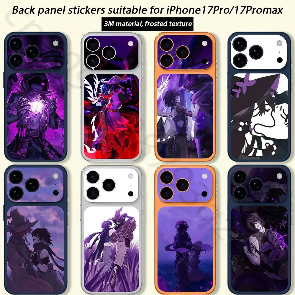 

Azure Anime TICKET Decal Skin Wrap for iPhone 17 Pro/Pro max Protective Film for Back, Frame, Camera