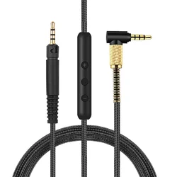 OFC Replacement 2.5mm Nylon Braided Cable Extension Cord For Sennheiser HD 400 Pro 560 S 2.20S 2.30 2.30i 2.30G Headphones