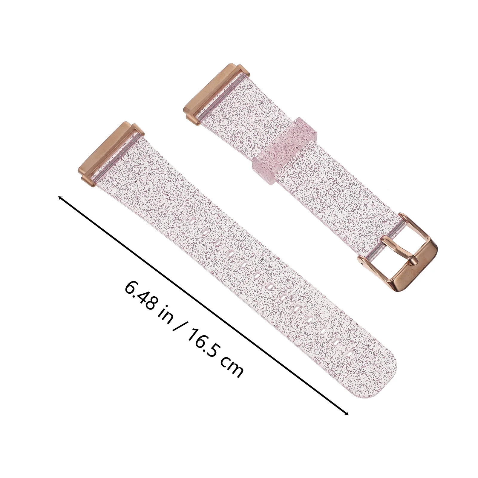 Glitter horlogeband compatibel 3-siliconen vervangende bling mode-polsbandje verstelbare reishorlogeband