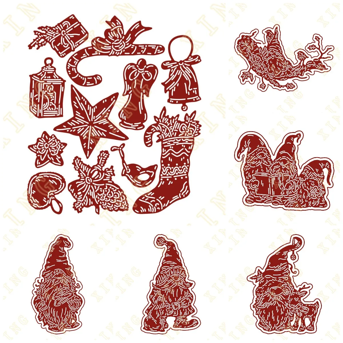 

Cut Die Christmas Carolers Seasonal Trinkets Metal Cutting Dies Stencil Die Cut For DIY Scrapbooking Album Embossing Paper Card