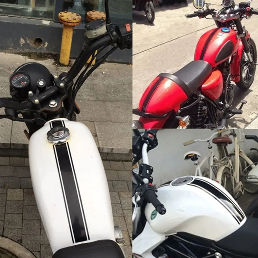 

Accessories Motobike Decoration Racing Protective Film Fuel Tank Motorcycle Reflective Stickers Pin-stripe Decals