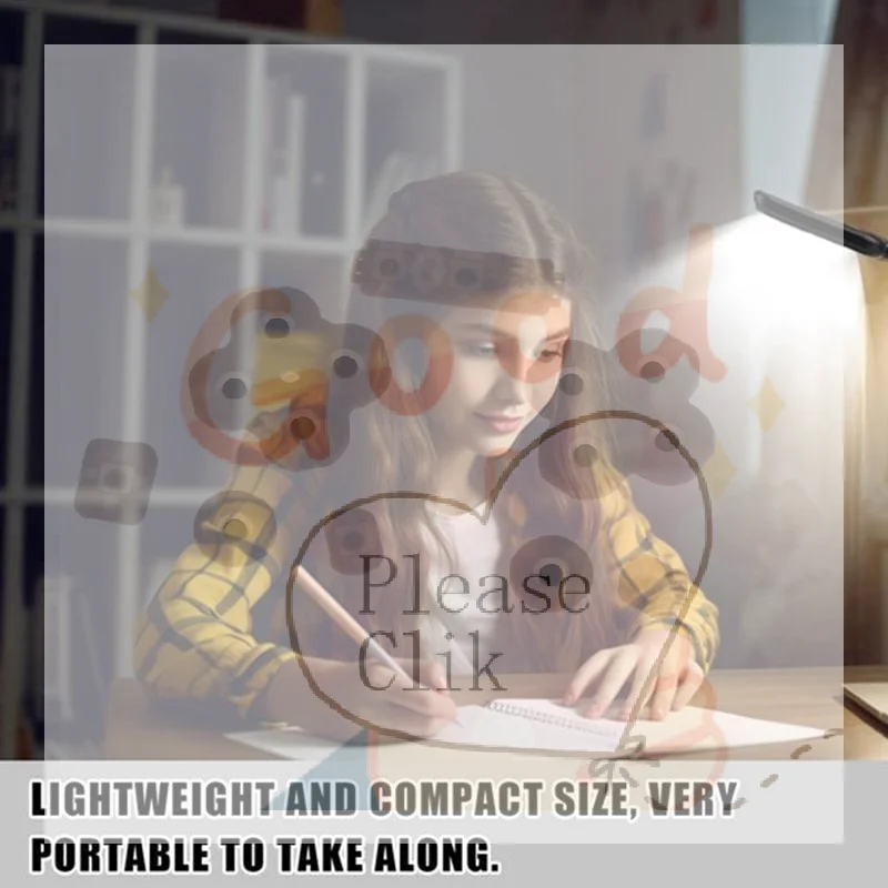 Portable LED Desk Lamp With Eye Caring Soft Light And Lightweight Compact Design Perfect For Home Study Reading Office Working