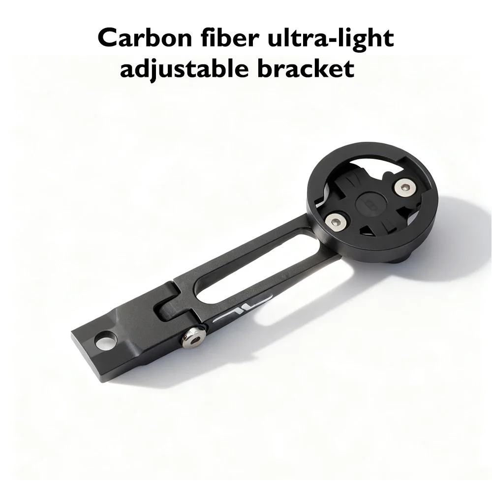 Aero Road Bike Computer Mount, CNC Machined Aluminum Alloy Holder for Garmin Wahoo, Sleek Design for Aero Handlebars & Stems