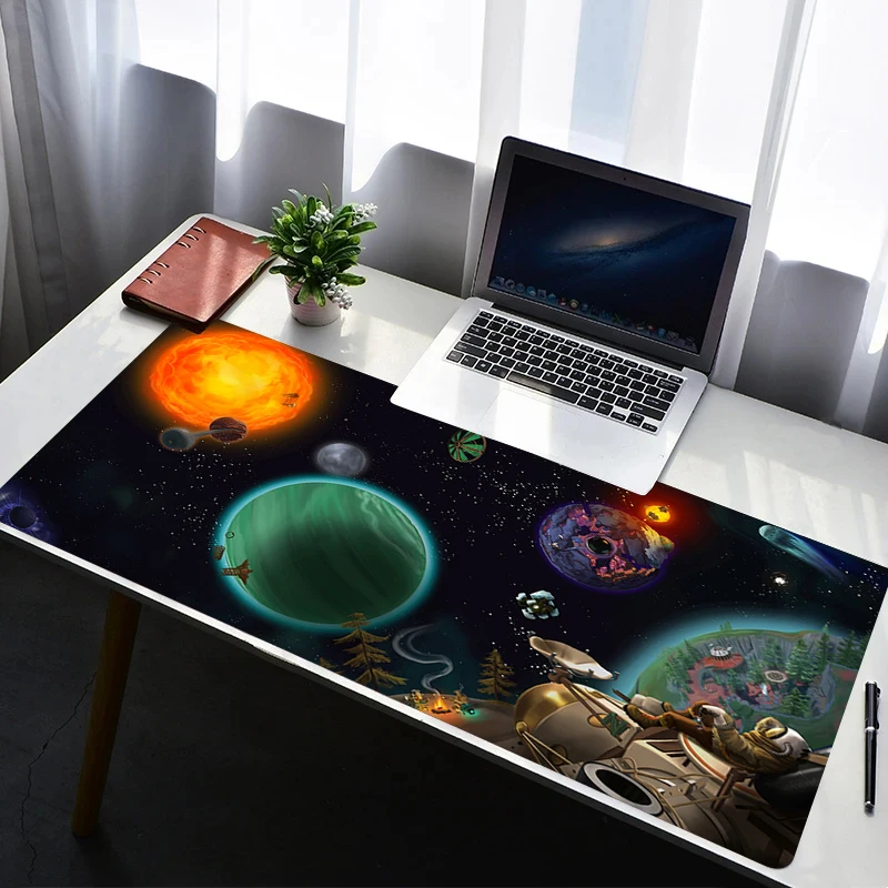 

Mouse Pad PC Non Slip Rubber Anime Mousepad Laptop Gamer Cabinet Keyboard Pad Office Outer Wilds Computer Gaming Desk Mouse Mat