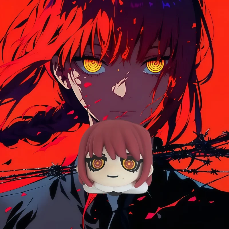 

Chainsaw Man Makima Theme Keycap Personalized Anime Peripheral Gift Resin Material Layered Dropping Glue Craft Cross Shaft Cool