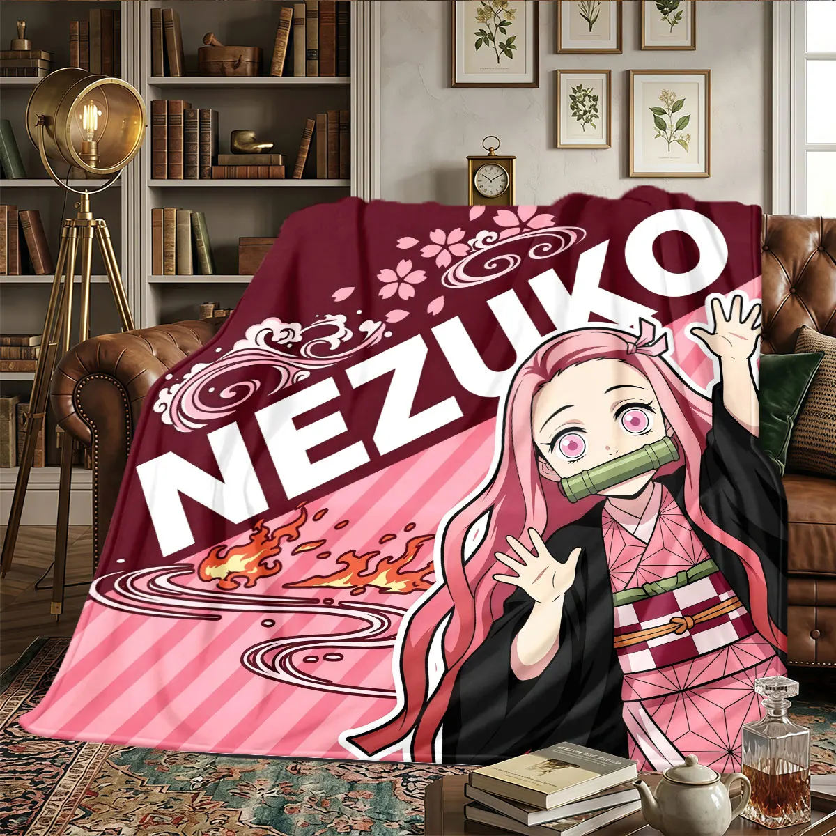 Demon Slayer Patterns Home Blanket Lightweight and portable for Sofas Beds Warmth and Comfort Holiday Present -HE37