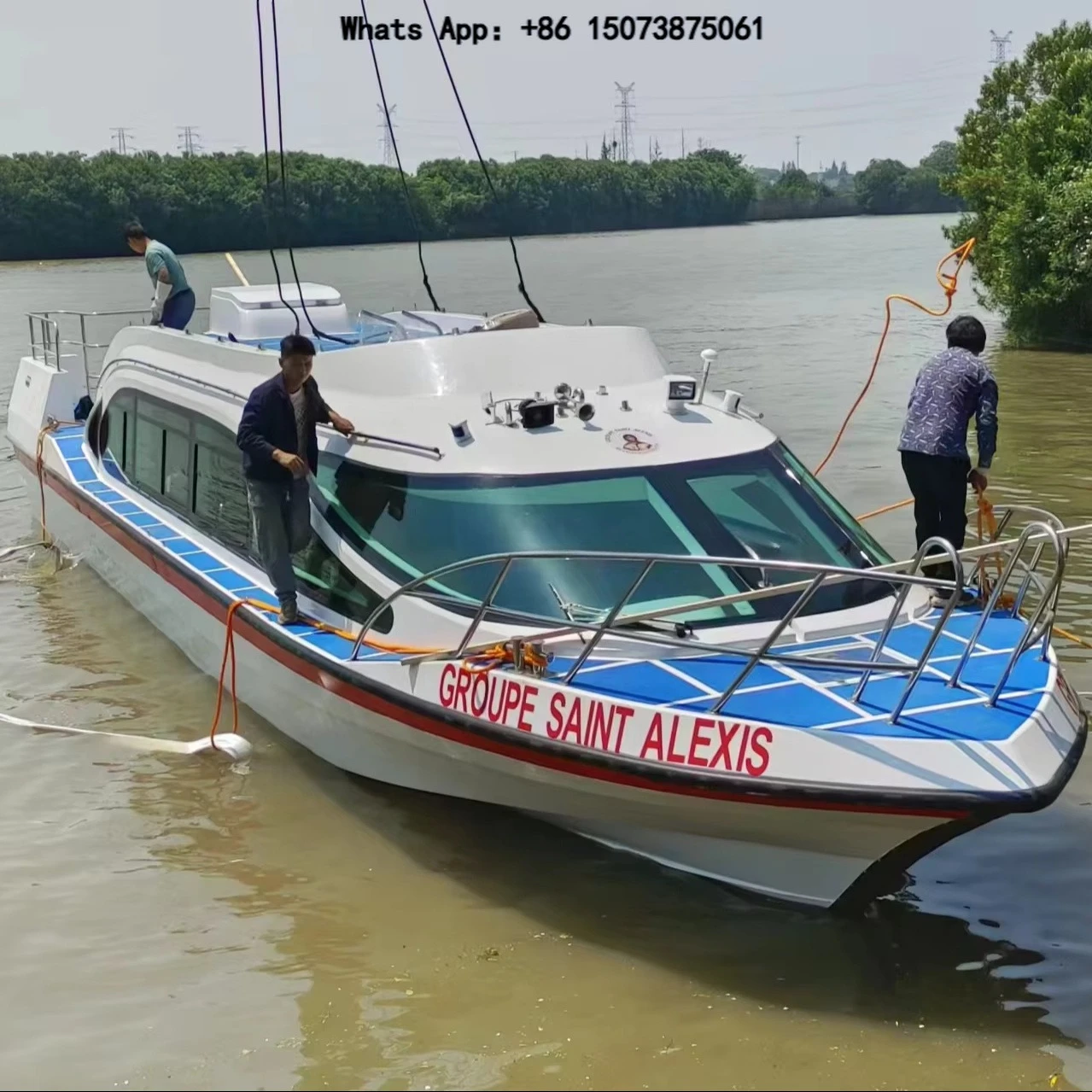 Grandsea 50seats Fast Ferry Boat Fiberglass Passenger Boat for Sale