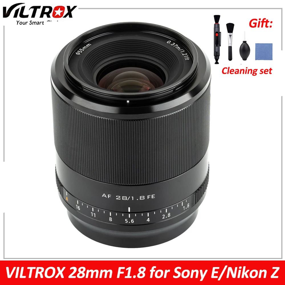 

Viltrox 28mm F1.8 Nikon Z Sony E Lens Auto Focus Full Frame Wide Angle Prime Lens for Sony E Mount A7 A7R Nikon Z Mount Z5