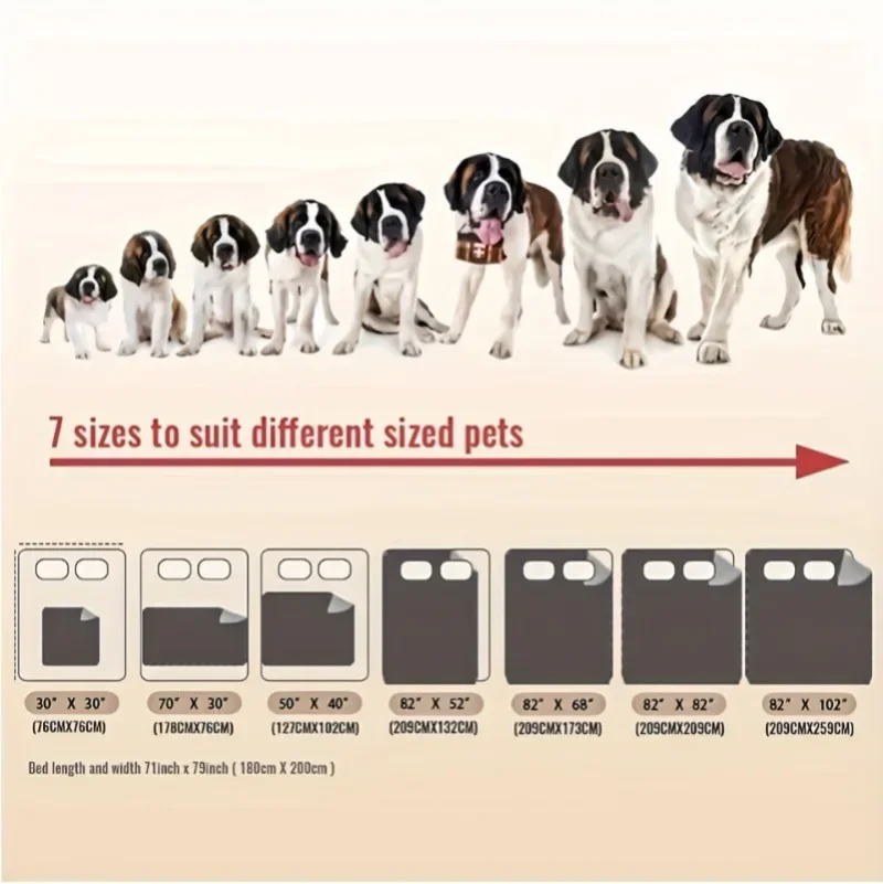 Double-Sided Waterproof Dog Bed Cover Pet Blanket Sofa Couch Furniture Protector For Dogs view 5