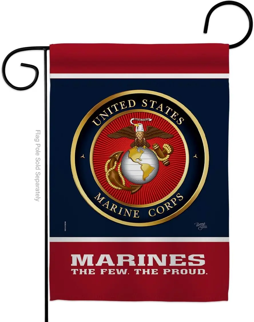 Морской корпус гордый Садовый флаг военные силы USMC Semper Fi Американский военный Ветеран выход на пенсию официальный маленький Декор