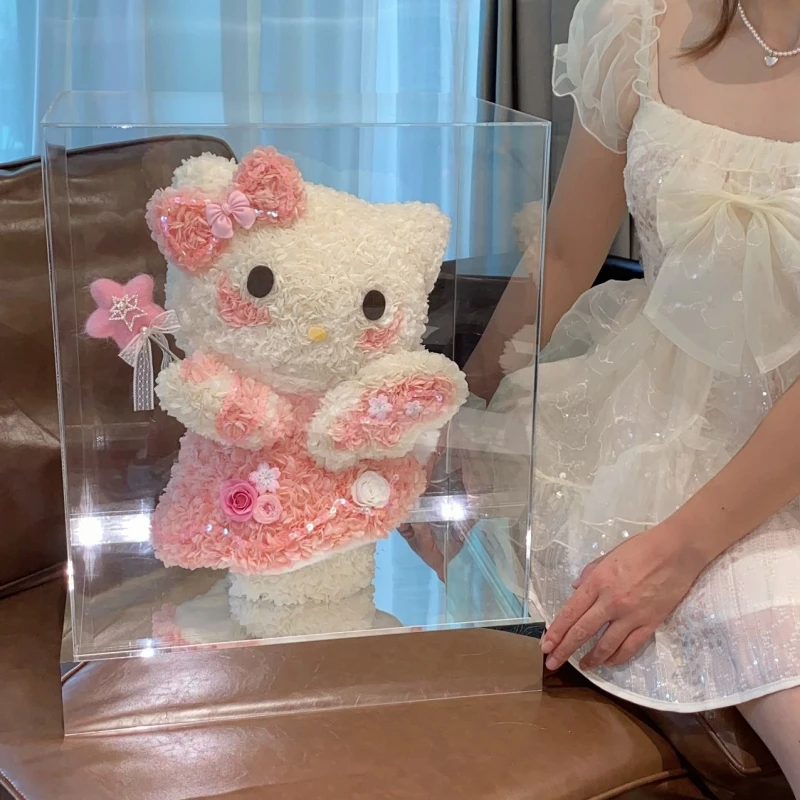 Nowy prezent walentynkowy Hellokitty wieczne ozdoby kwiatowe dla dziewczyny i najlepszego przyjaciela urodziny spowiedź i propozycja prezent
