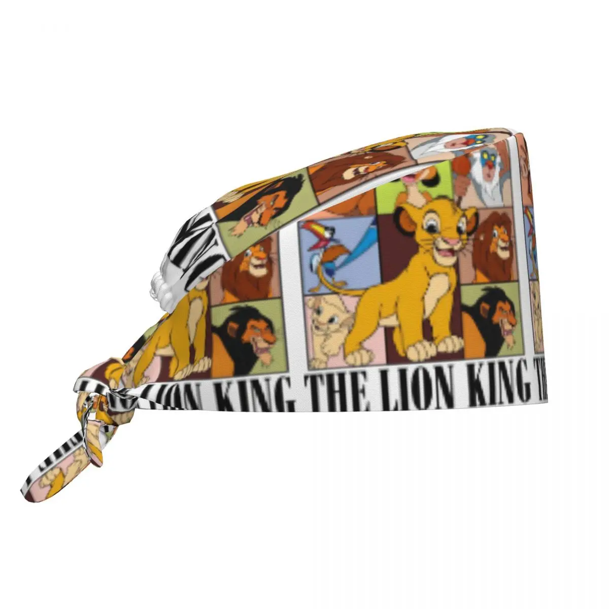 Gorro Quirúrgico Ajustable de Dibujos Animados de El Rey León, Gorro de Trabajo de Simba y Zazu Timon, Gorro de Enfermera, Médico y Cirujano