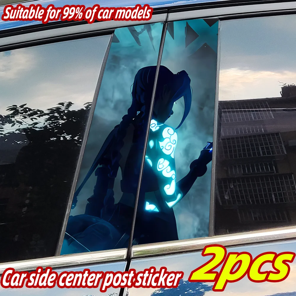 

Anime Jinx Car Stickers Waterproof Auto B Pillar Decor Cover Scratches Durable Car Doors Pillar Vinyl Decals Vehicle Decors