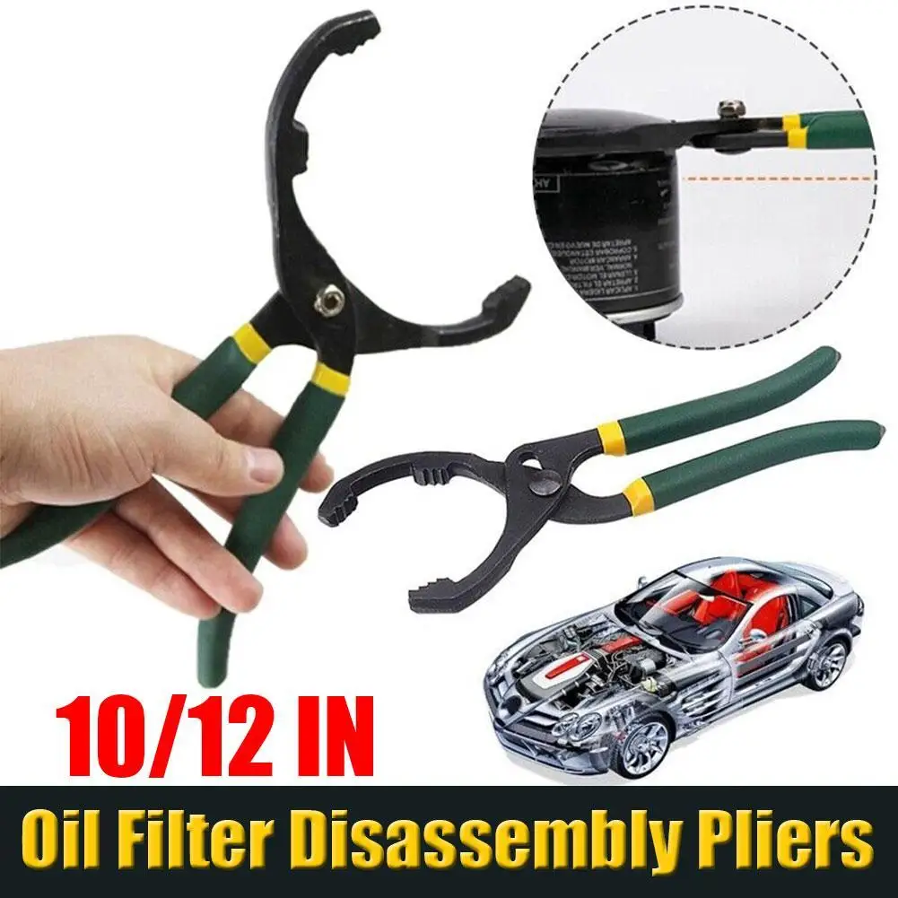 

10/12 Inch Car Oil Filter Disassembly Pliers Locking Grip Vise Spanner Nonslip Handle Universal Car Repair Tools Accessories