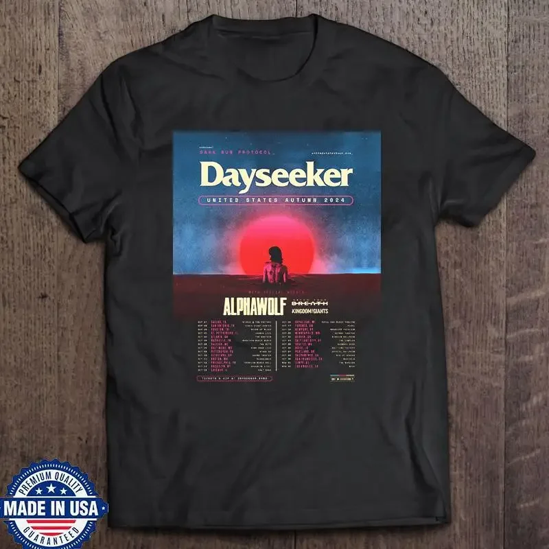 Dayseeker Band United States Autumn Tour 2024 T Shirt Full Size S 5Xl So694