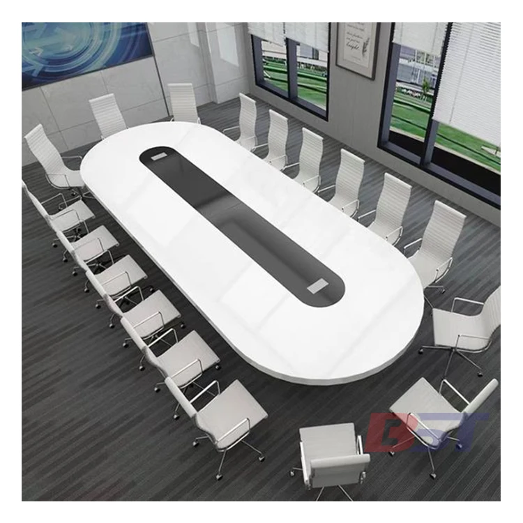 

Modular Design Oval Marble Top Office Conference Table