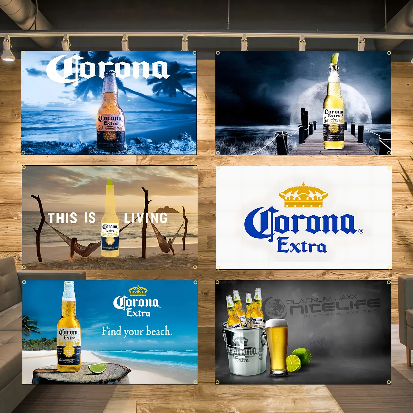 90x150cm 3X5FT C-Coronas Beer Flag Polyester Digital Printing Banner For Garage or Out door Decoration