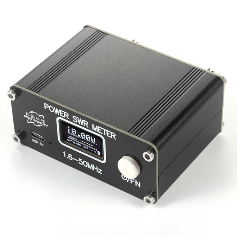 Medidor de potência swr 150w medidor de potência swr hf medidor de onda permanente de ondas curtas cw ssb com display 1.6-50mhz