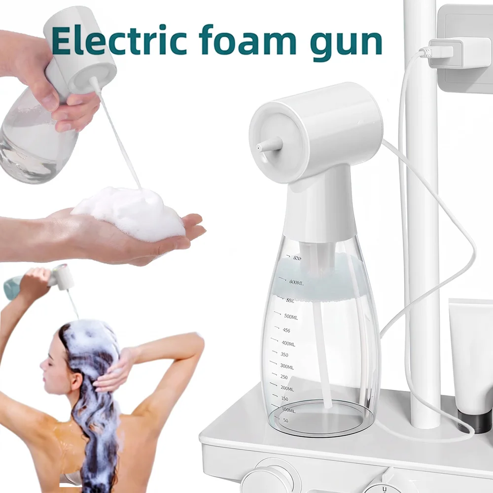 650ml Electric Tattoo Foamer Facial Cleanser Foam Gun Detergent Soap Dispenser Automatic Bubble Machine for Home Salon & Tattoo