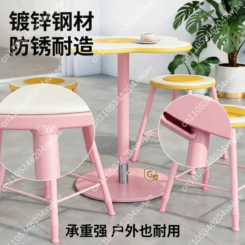 Outdoor Patio Furniture Set Bistro Table and Chairs 2 Pieces Cast Aluminum for Garden Balcony
